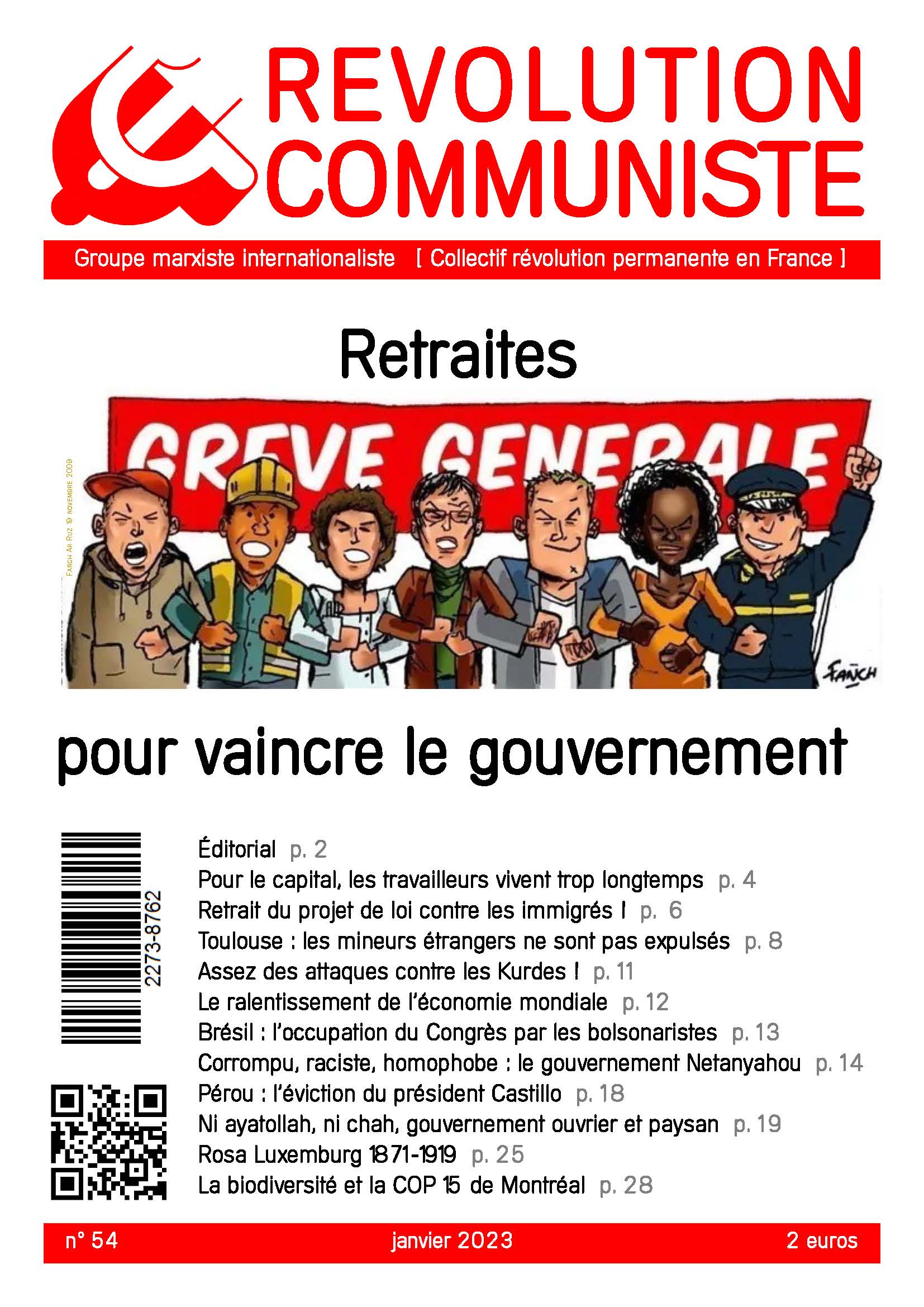 couverture Révolution communiste 54