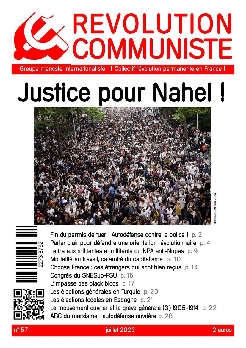couverture Révolution communiste 57