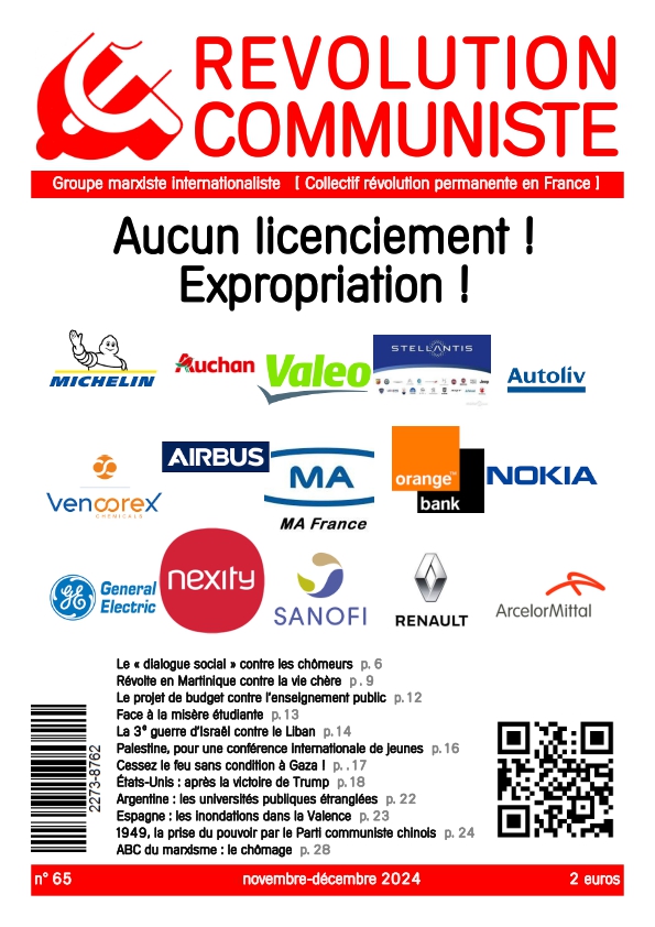 couverture Révolution communiste 65