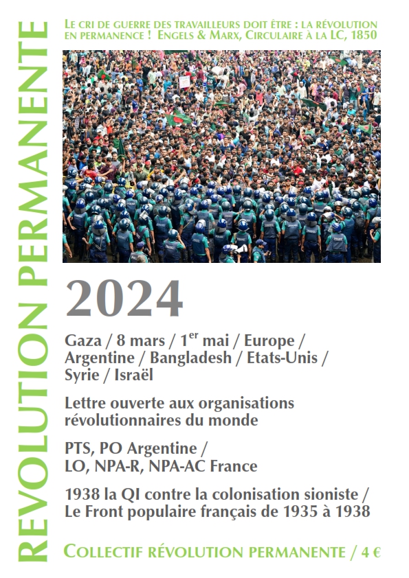 couverture Révolution permanente 2024
